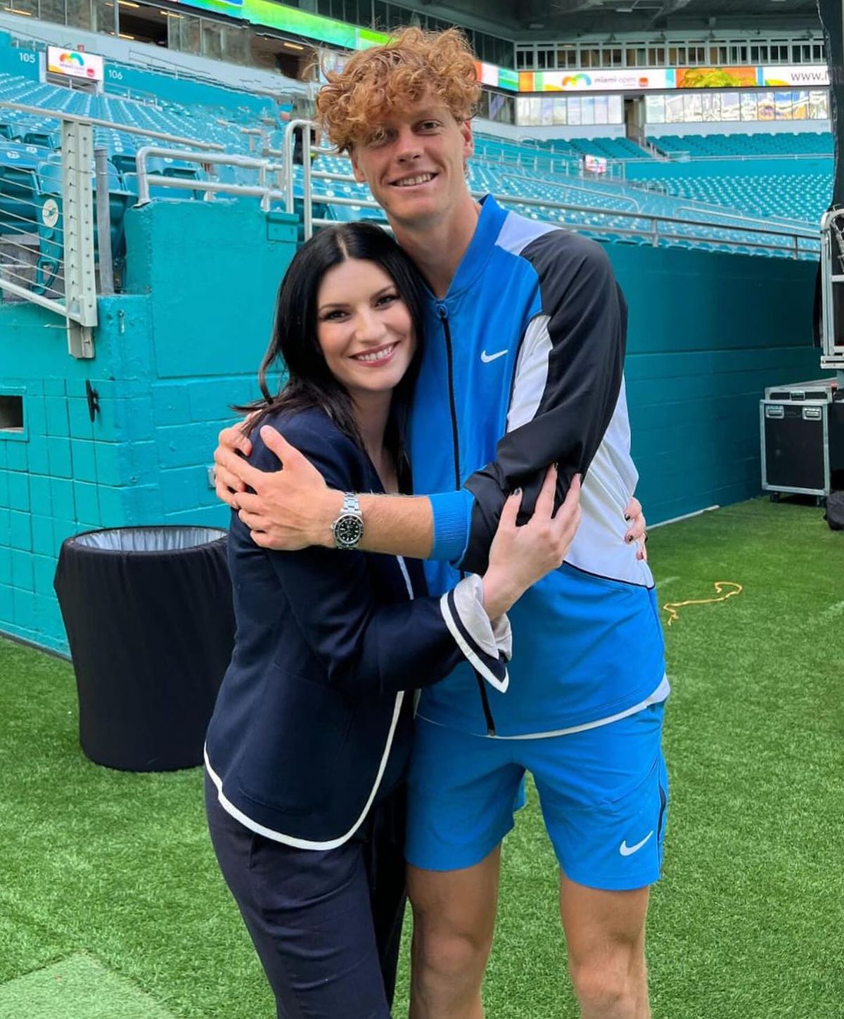 Laura Pausini și Jannik Sinner