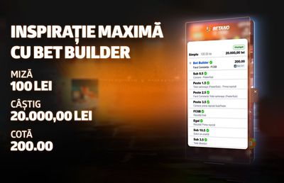 Inspirație maximă cu Bet Builder la Farul – FCSB pe o cotă cumulată de 200
