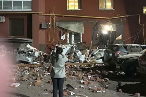 Imaginea postată de Lyudmyla Kichenok după bombardamente