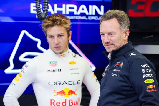 Christian Horner și Liam Lawson/Foto: Getty Images
