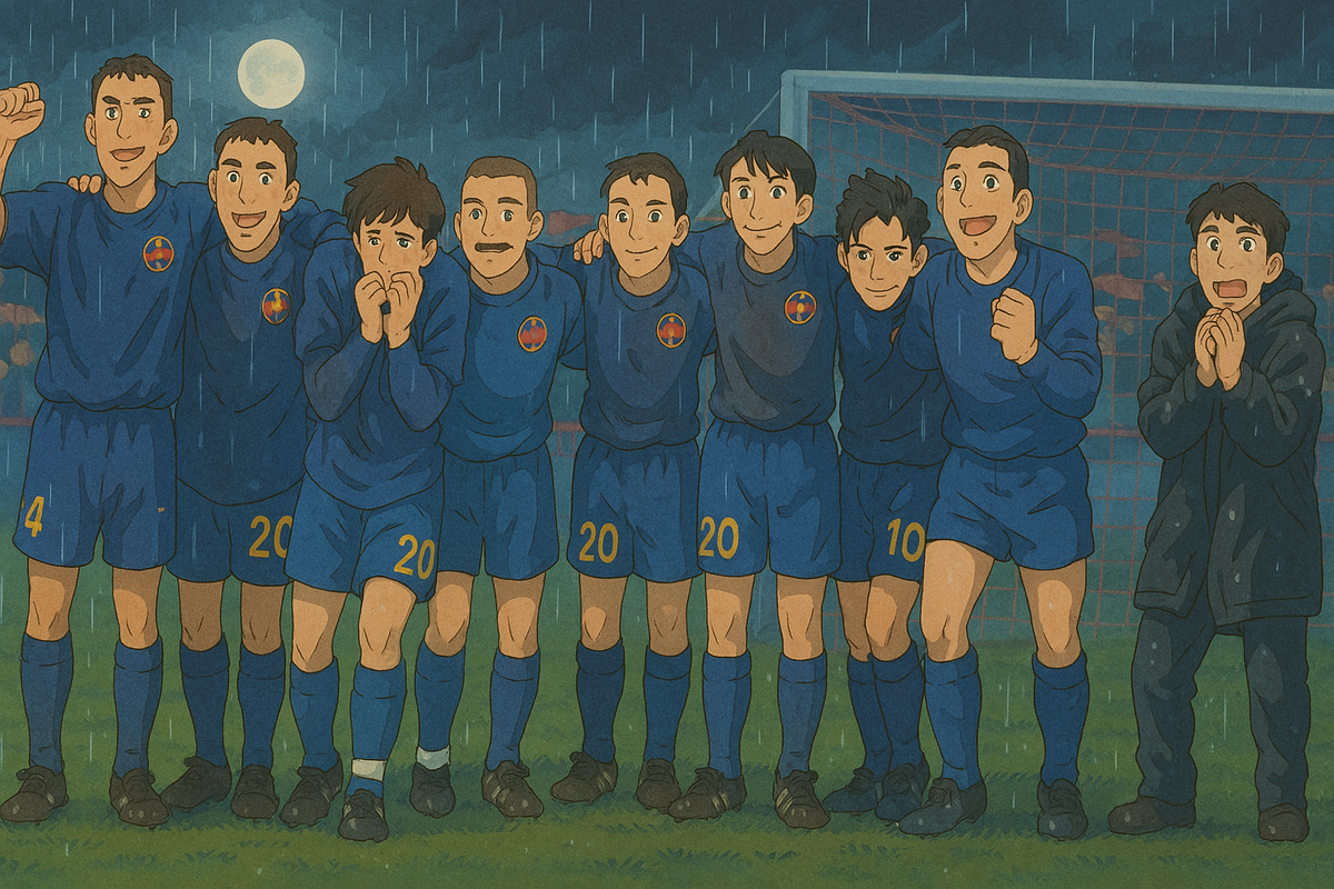 Istorie cu filtru Ghibli! GSP a generat 25 imagini cu momente fabuloase din fotbalul românesc