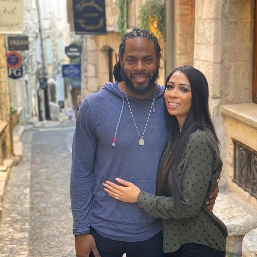 Richard Sherman și Ashley Moss / Foto: Instagram Casa campionului a fost jefuită: „O situație înfricoșătoare, soția mea s-a descurcat impecabil” » Fostul jucător a postat imaginile