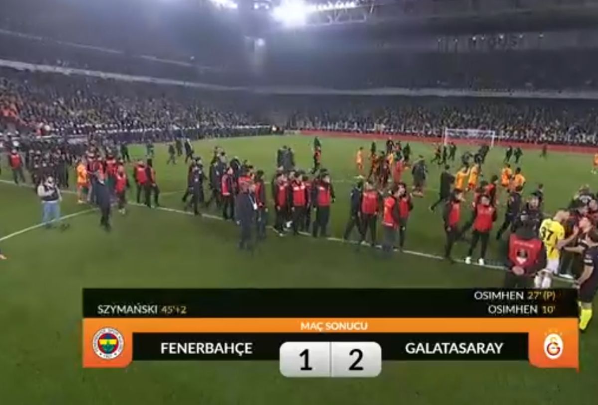 Fenerbache - Galatasaray, derby cu scandal în Turcia