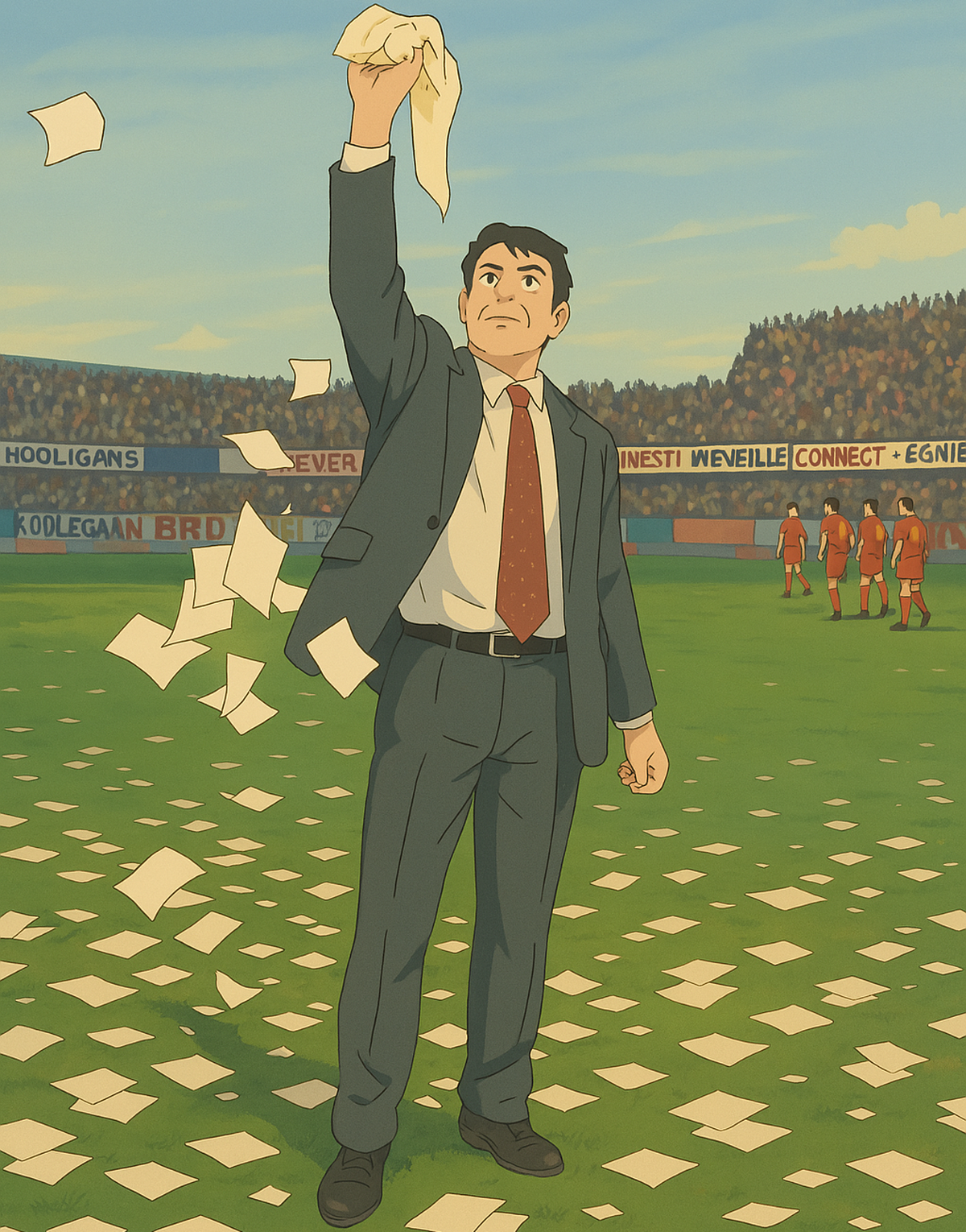 Istorie cu filtru Ghibli! Gazeta a generat 25 de imagini cu momente fabuloase din fotbalul românesc