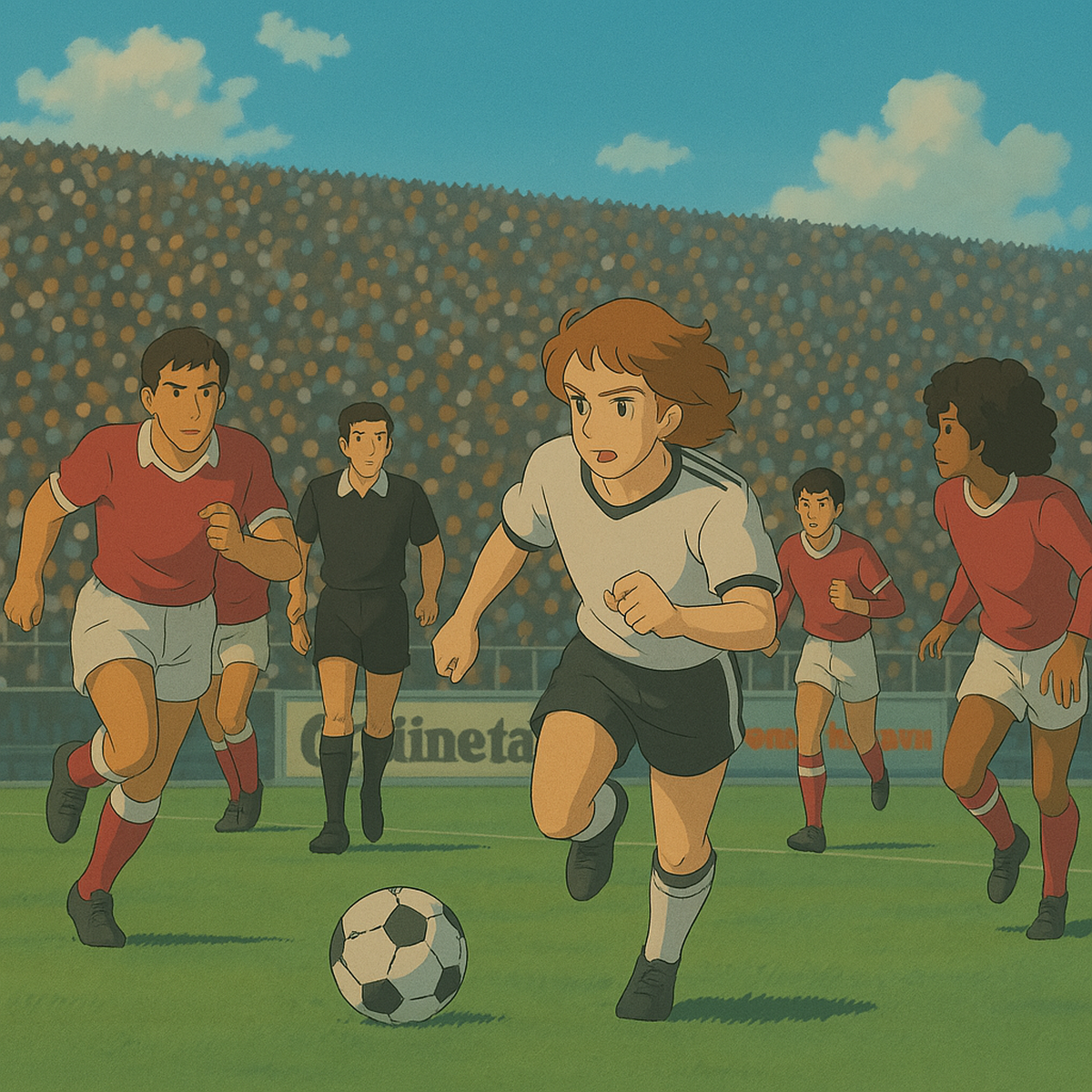 Istorie cu filtru Ghibli! Gazeta a generat 25 de imagini cu momente fabuloase din fotbalul românesc