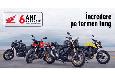 Honda Trading România lansează programul de Garanție de până la 6 ani pentru motocicletele și scuterele Honda
