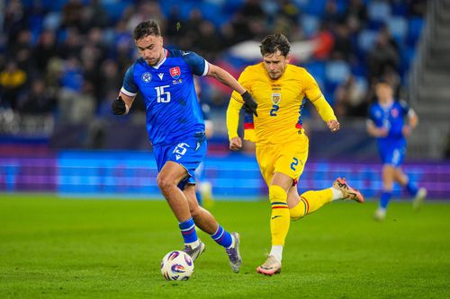 Andrei Rațiu în Slovacia - România, meci amical // foto: Getty Images