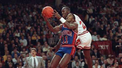 Michael Jordan în duel cu Isiah Thomas