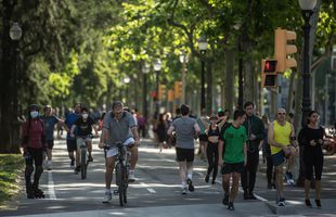 Haos pe străzi în prima zi de relaxare în Spania: „Parcă toată lumea face sport dintr-o dată!”