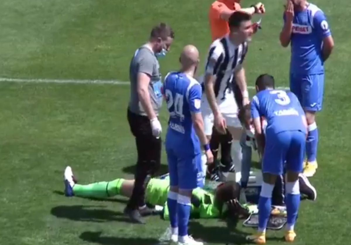 Laurențiu Brănescu accidentare Astra - Poli Iași