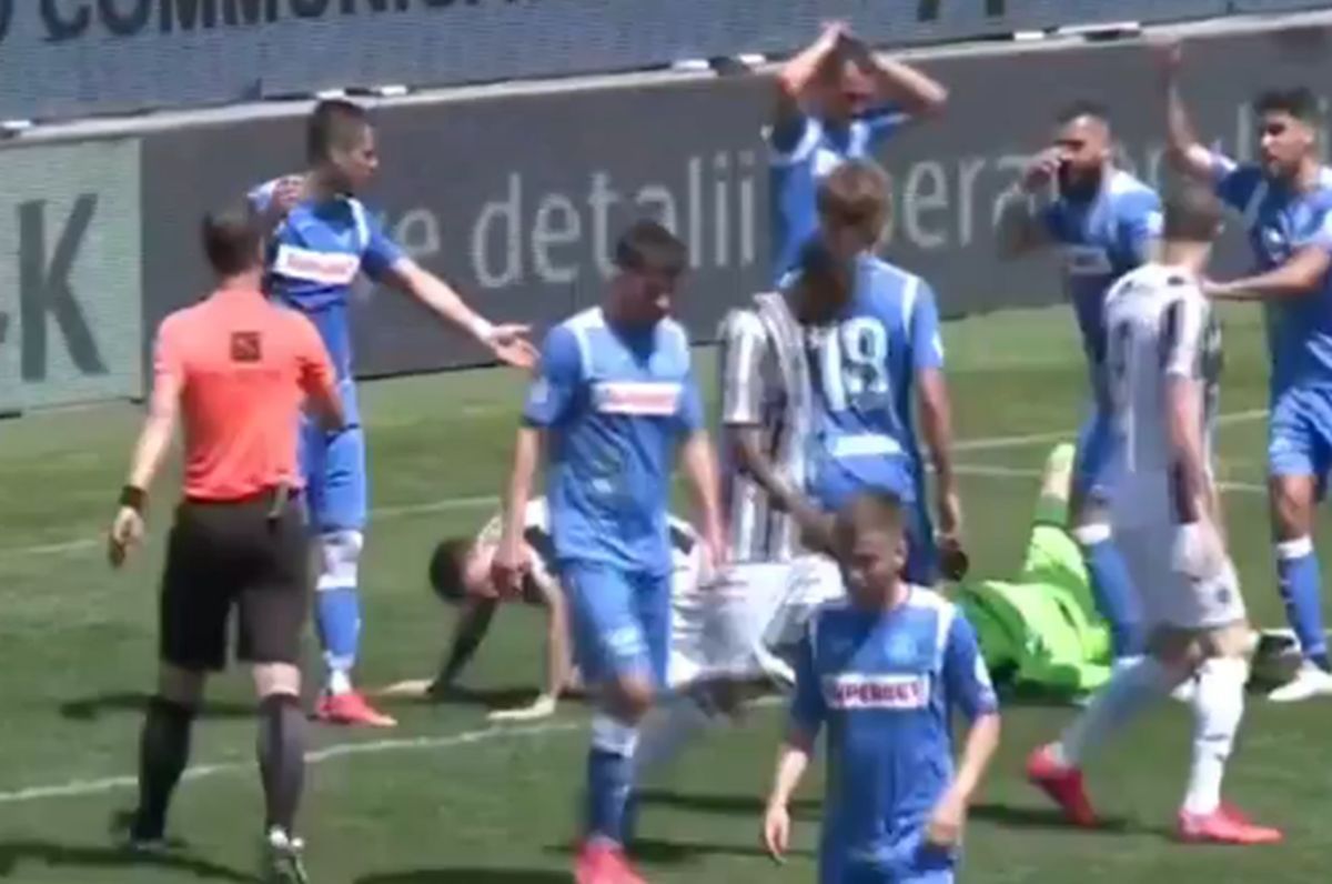 Laurențiu Brănescu accidentare Astra - Poli Iași