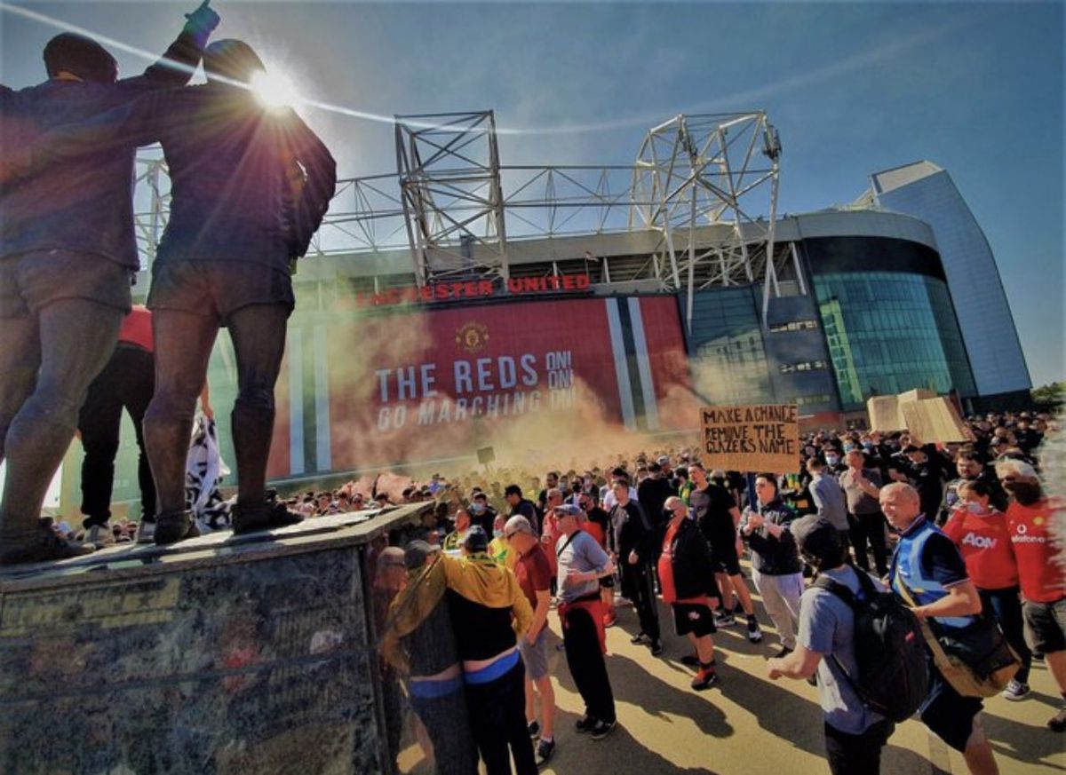 FOTO MANCHESTER UNITED - LIVERPOOL 02.05.2021 PROTEST