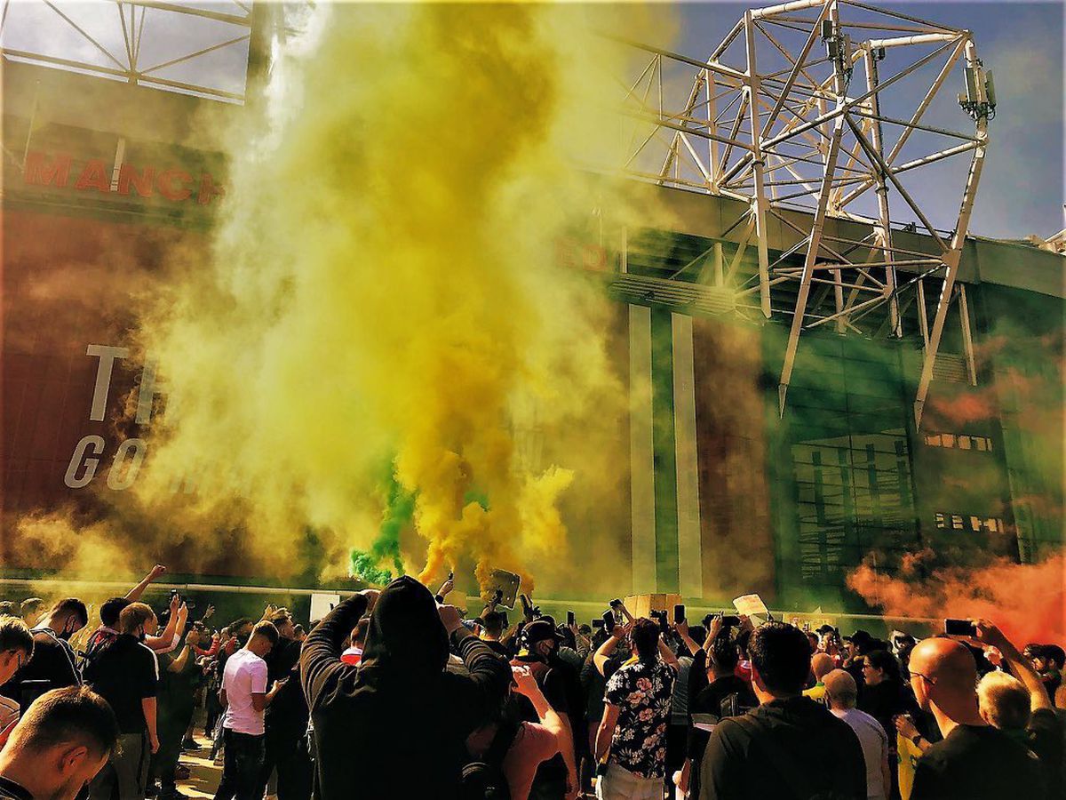 FOTO MANCHESTER UNITED - LIVERPOOL 02.05.2021 PROTEST