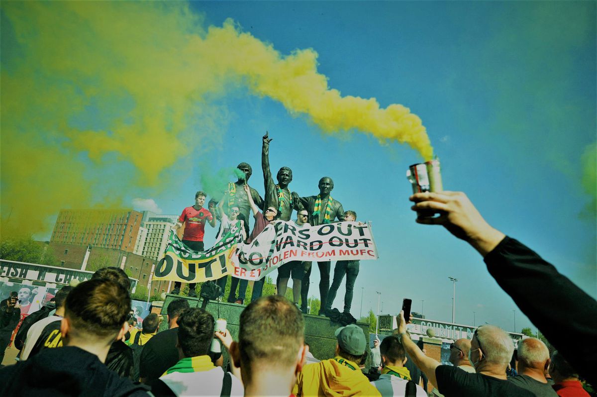 FOTO MANCHESTER UNITED - LIVERPOOL 02.05.2021 PROTEST