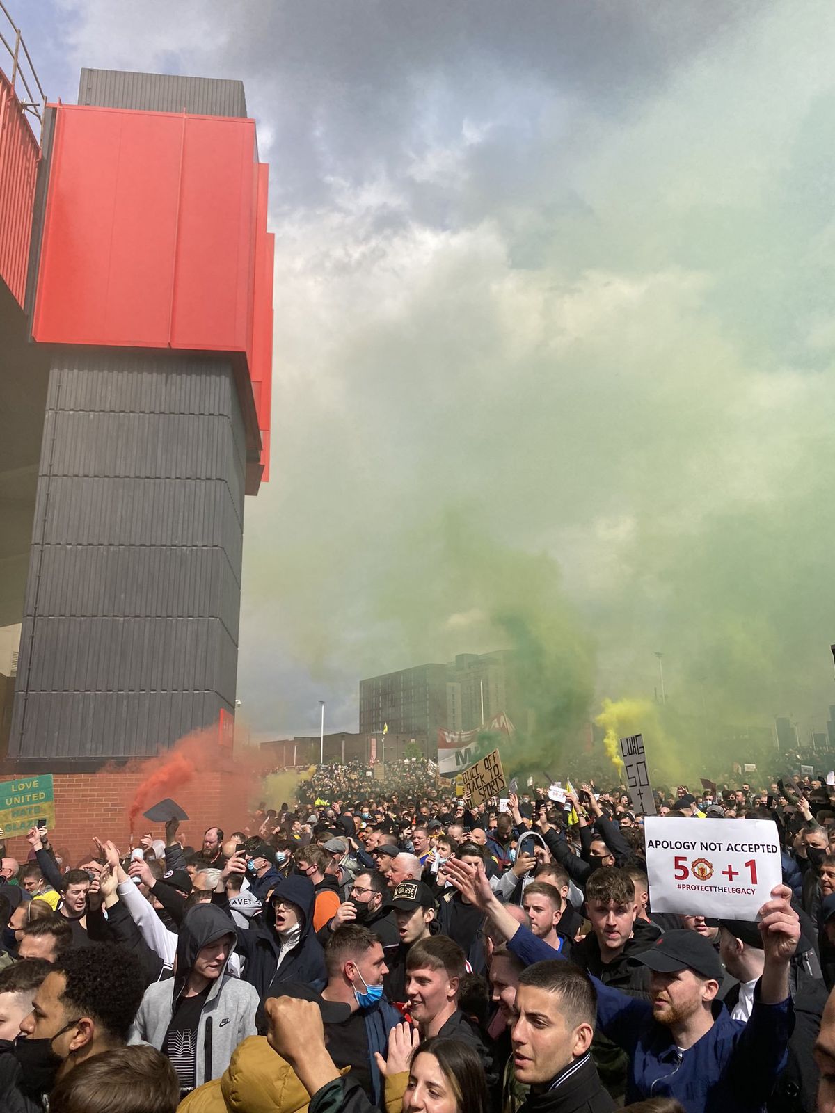 FOTO MANCHESTER UNITED - LIVERPOOL 02.05.2021 PROTEST