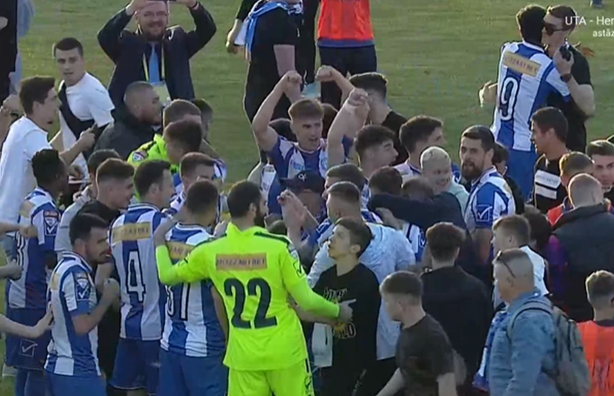 Poli Iași a câștigat derby-ul Moldovei și revine în Liga 1! Fanii au pătruns pe gazon și au sărbătorit cu jucătorii » Calcule: Dinamo o pândește pe Oțelul