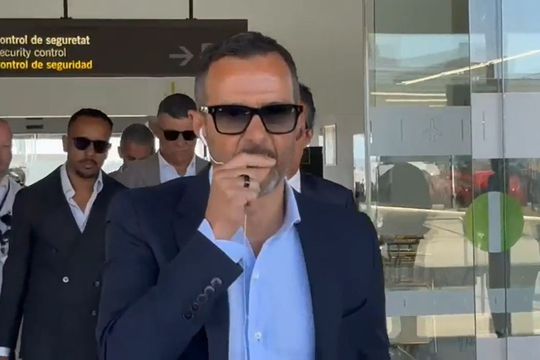 Jorge Mendes, celebrul agent portughez, a ajuns în Barcelona pentru a negocia contractul lui Lamine Yamal (15 ani)/ foto: captură Sport.es