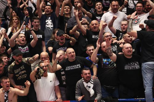 Fanii lui Partizan Belgrad. 
Foto: Imago