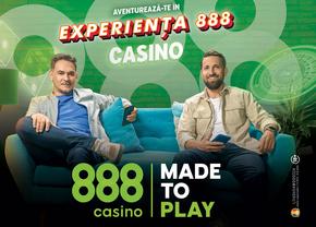 Colaborarea 888 & Răzvan și Dani continuă în cadrul campaniei de marketing 888 Made To Play