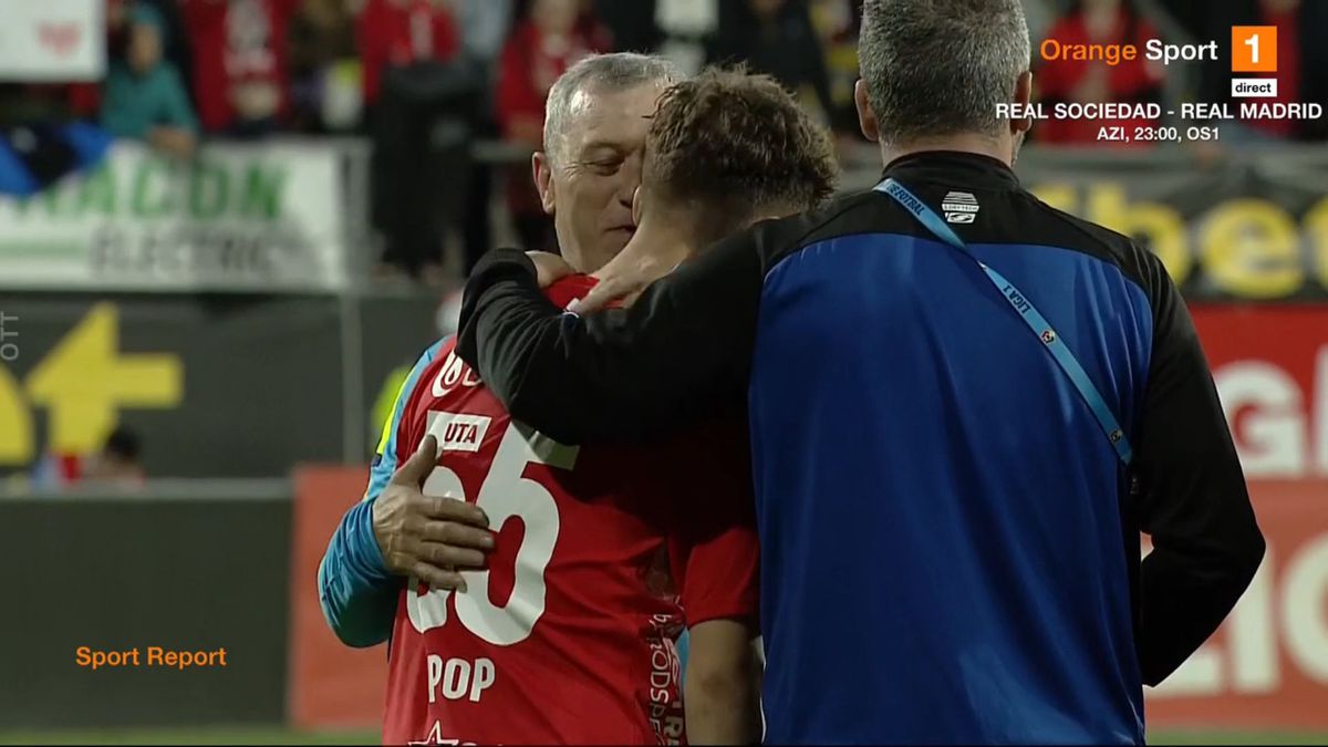 Momente de panică la Arad: Rareș Pop s-a prăbușit pe teren. Verdictul medicilor