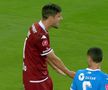 Burmaz și Ciobotariu s-au luat la ceartă în Craiova - Rapid, foto: captură Orange Sport