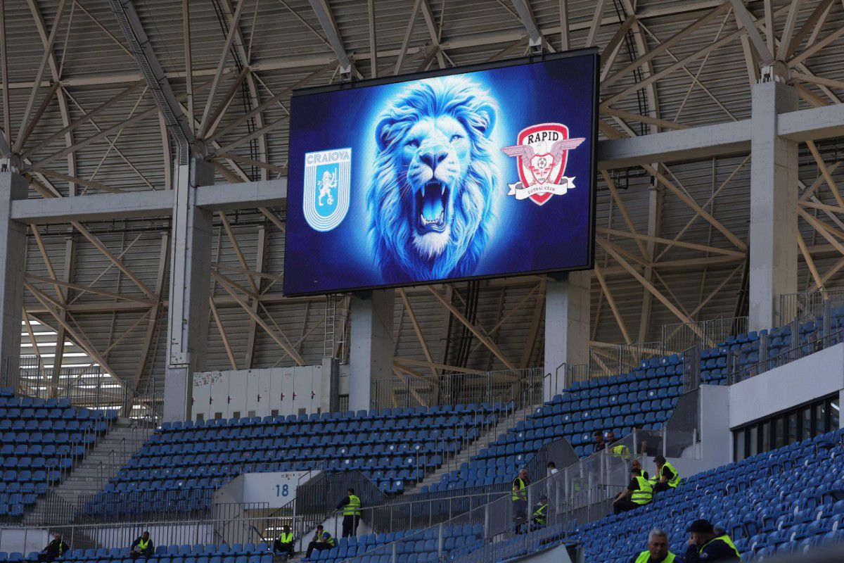 Universitatea Craiova - Rapid, imagini înainte de meci