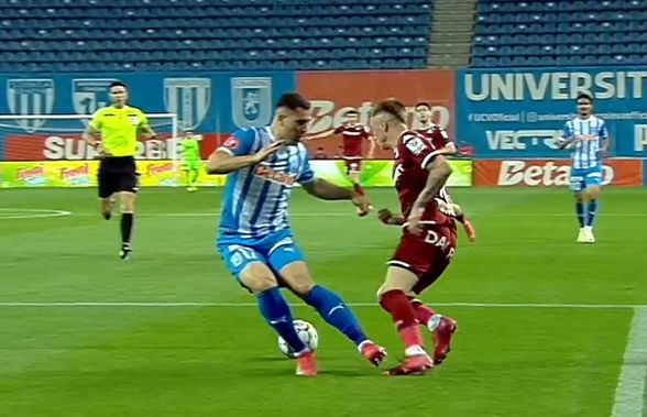 E sigur că Rapid trebuia să primească penalty în Bănie: „Neglijență a fundașului!”