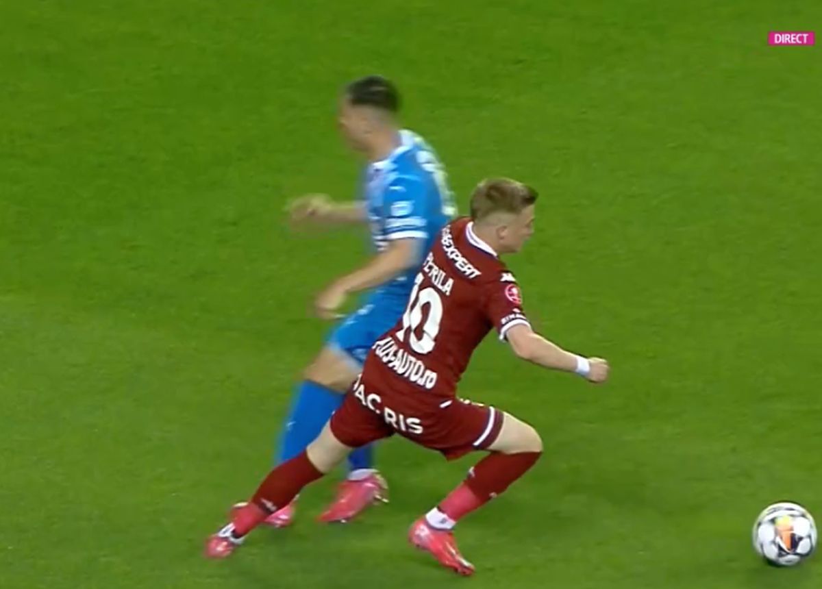 E sigur că Rapid trebuia să primească penalty în Bănie: „Neglijență a fundașului!”