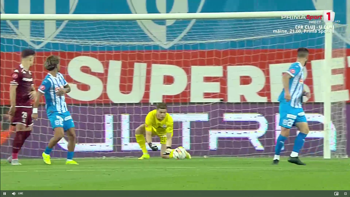 Laurențiu Popescu, gafă incredibilă în Universitatea Craiova - Rapid