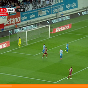 Burmaz și Ciobotariu s-au certat în Craiova - Rapid, foto: captură Orange Sport