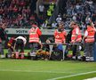 Portarul lui Heindenheim, Kevin Muller, inconștient după ciocnirea cu Ibrahima Sissoko în meciul cu Bochum / Foto: Imago