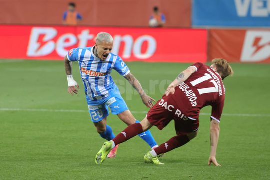 Alex Mitriță, în Universitatea Craiova - Rapid 1-2, etapa 7 Superliga. Foto: Ionuț Iordache & Andrei Furnigă (GSP.ro)