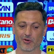 Mirel Rădoi, în lacrimi după Universitatea Craiova - Rapid 1-2, etapa 7 Superliga. Foto: captură TV