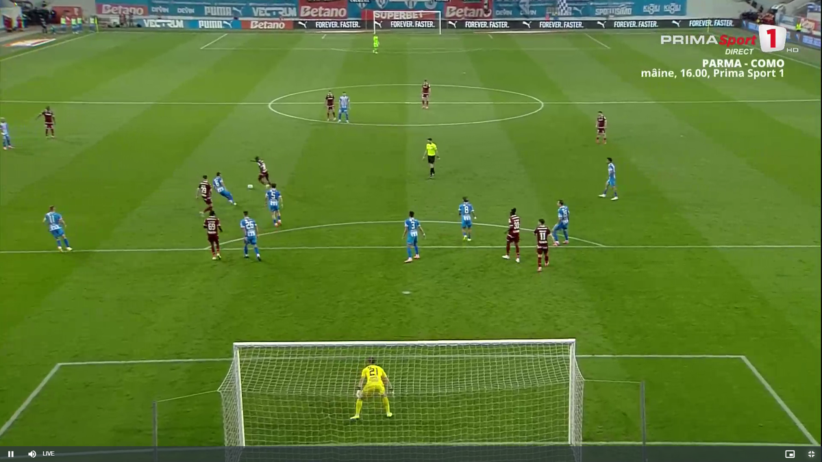 Laurențiu Popescu, gafă incredibilă în Universitatea Craiova - Rapid