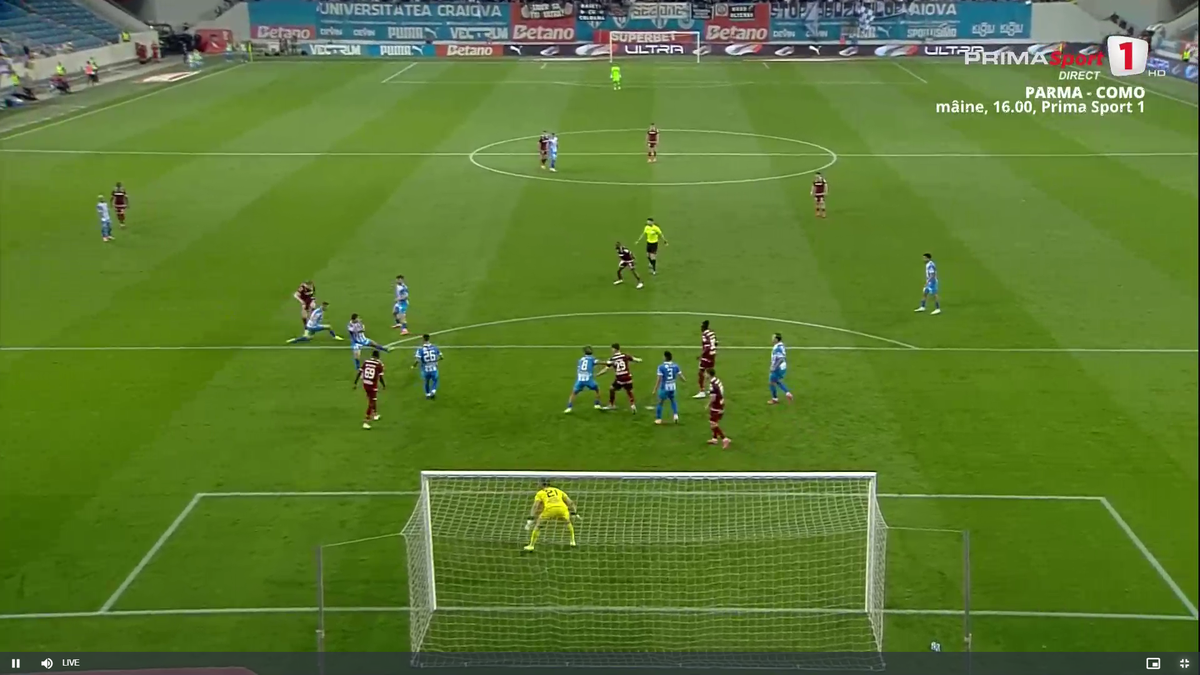 Laurențiu Popescu, gafă incredibilă în Universitatea Craiova - Rapid