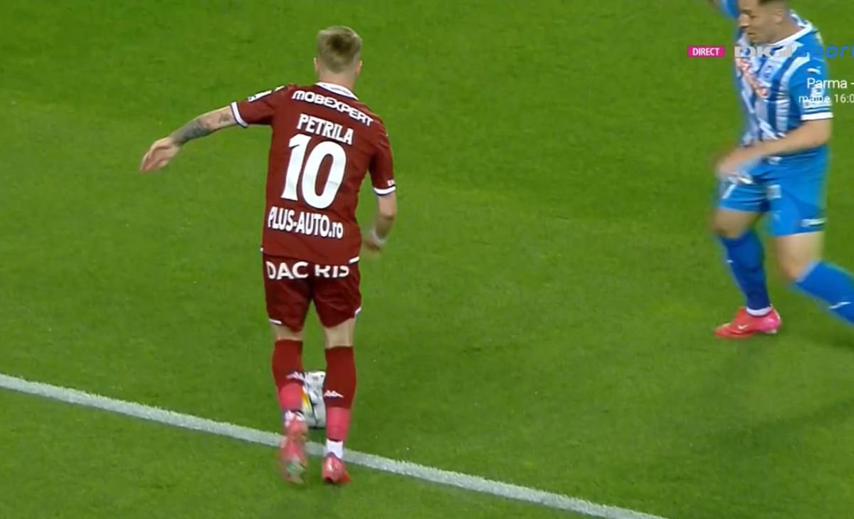 E sigur că Rapid trebuia să primească penalty în Bănie: „Neglijență a fundașului!”