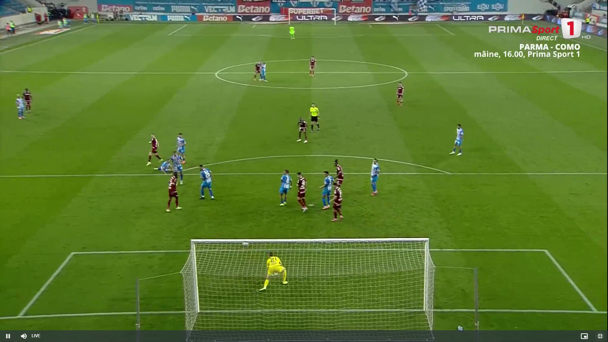 Laurențiu Popescu, gafă incredibilă în Universitatea Craiova - Rapid