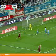 Burmaz și Ciobotariu s-au certat în Craiova - Rapid, foto: captură Orange Sport