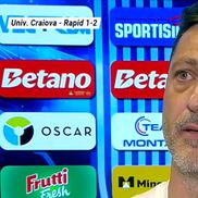 Mirel Rădoi, în lacrimi după Universitatea Craiova - Rapid 1-2, etapa 7 Superliga. Foto: captură TV
