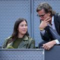 Garbine Muguruza alături de Feliciano Lopez în tribunele de la Caja Magica FOTO Guliver/GettyImages