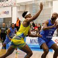 Juwan Gray, unul din liderii Stelei București, cu mingea în mână/Foto: Facebook (Steaua București)