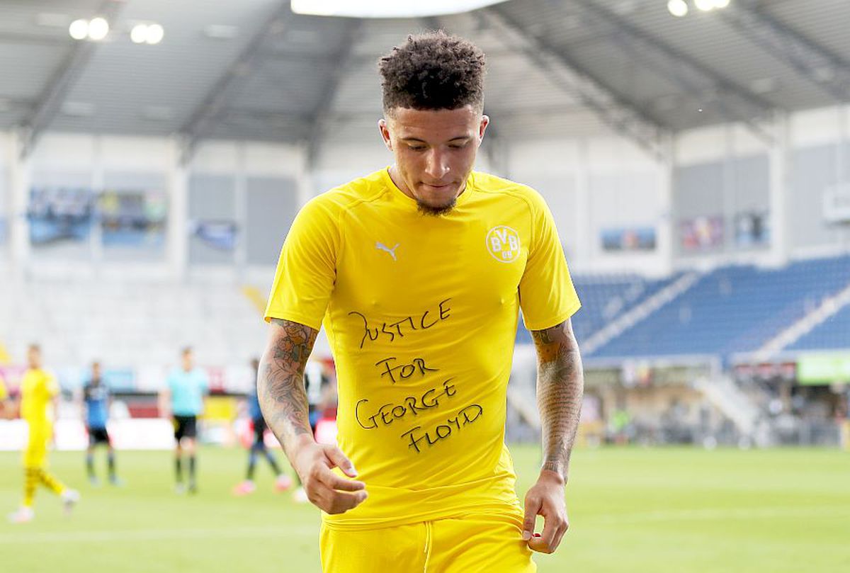 Pedepsiți pentru mesajele pro-George Floyd?! Sancho, Hakimi și McKenzie, anchetați după gesturile din Bundesliga
