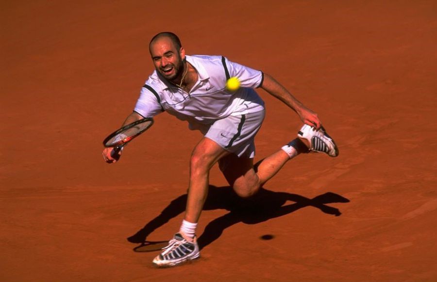 Andre Agassi în timpul finalei din 1999 Foto Guliver/GettyImages