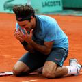 Roger Federer și reacția de după triumf Foto Guliver/GettyImages