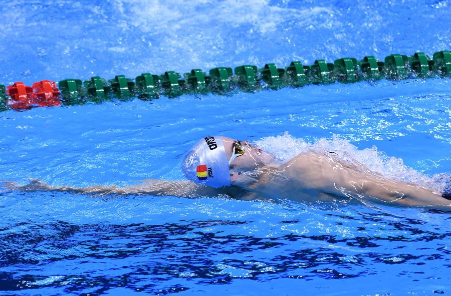 Robert Glință în finala olimpică din 2016, unde a ocupat poziția a opta, pe când avea doar 19 ani (foto: Cristi Preda) Robert Glință se destăinuie » Secretele primului campion european din istoria înotului masculin românesc și planurile pentru Tokyo: „Toată viața mea am investit-o în înot!”