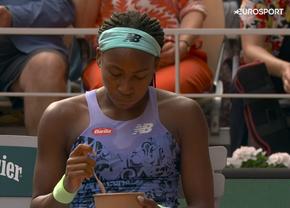 Urmează o supă? :) Ce a mâncat Coco Gauff în timpul semifinalei de la Roland Garros
