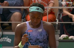 Urmează o supă? :) Ce a mâncat Coco Gauff în timpul semifinalei de la Roland Garros