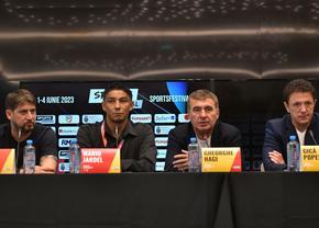 ”Avalanșă” de vedete la România - Galatasaray » Hagi, Popescu și Jardel, glume și amintiri la conferință: ”Când luăm tricoul, ne uităm la buletin” :)