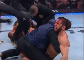 Islam Makhachev l-a făcut pe Poirier să cedeze la UFC 302! Manevră genială + Dana White, scandalizat de un arbitru: „Doar un lunatic face asta!”