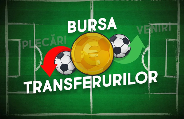 BURSA TRANSFERURILOR ÎN SUPERLIGA » Toate mutările verii: Rapid a spart gheața cu un „optar”, Dorinel și-a luat mijlocaș dinamovist, U Cluj e pe val